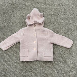 Baby Gap Pink Knit Baby Hoodie